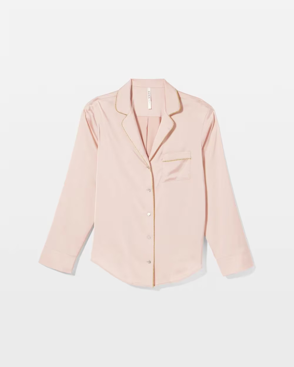 Long Sleeve Notch Collar Pajama Top | Soma | SOMA