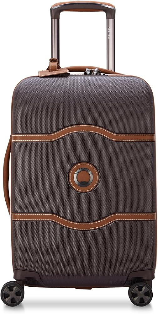 DELSEY PARIS Chatelet Air 2.0 Hardside Luggage with Spinner Wheels, Chocolate Brown, Carry on 19 ... | Amazon (US)