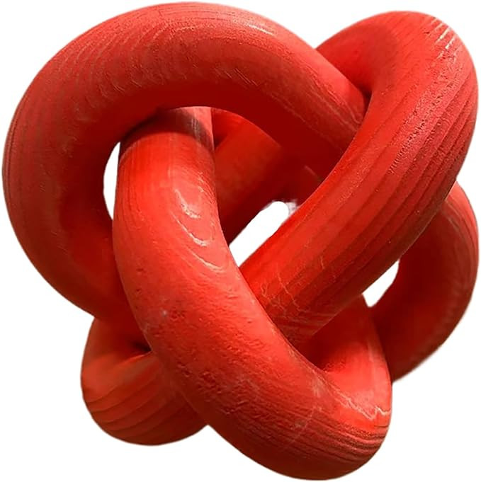 Wood Knot Chain Link Decor - 3 Link Boho Wooden Hand Carved Decorative Wooden Links Knots for Cof... | Amazon (US)