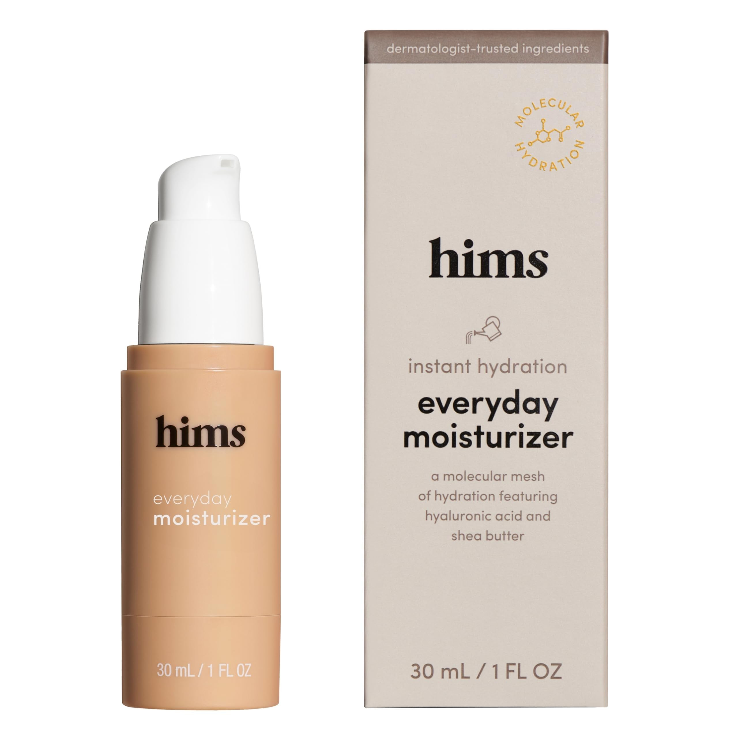 hims Everyday Moisturizer - Hydrating & Non-Greasy Face Cream - Morning Moisturizer for Healthy S... | Amazon (US)