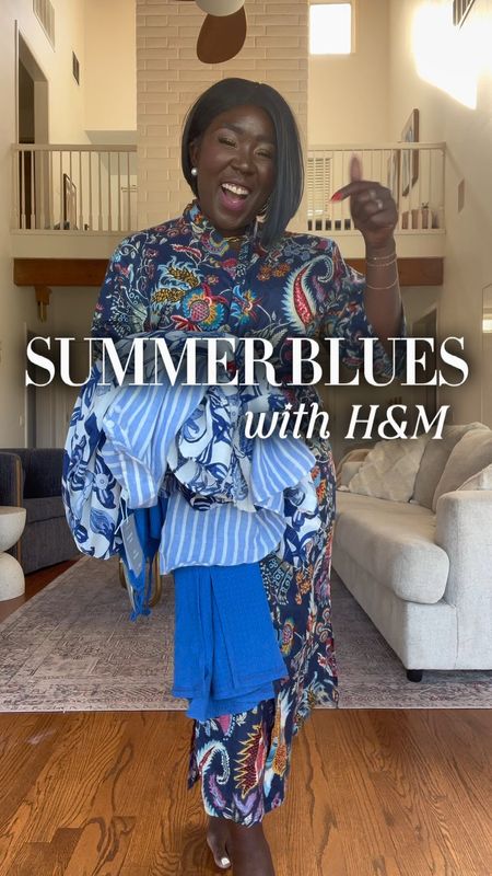 Gorgeous blue outfits for the Summer from H&M!! Absolutely love this color! Styled with some sandals, heels, sunnies and hat!

#LTKstyletip #LTKshoecrush 

#LTKVideo