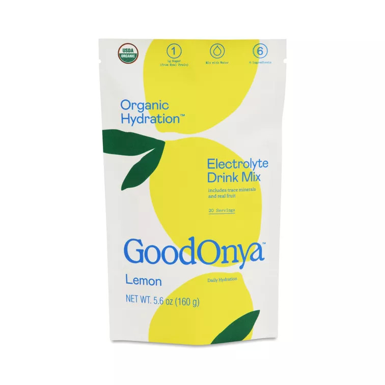 GOODONYA, Organic Hydration Electrolyte Drink Mix, Lemon | Thrive Market