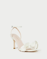 Estella Pearl Ruffle Heeled Sandal | Loeffler Randall