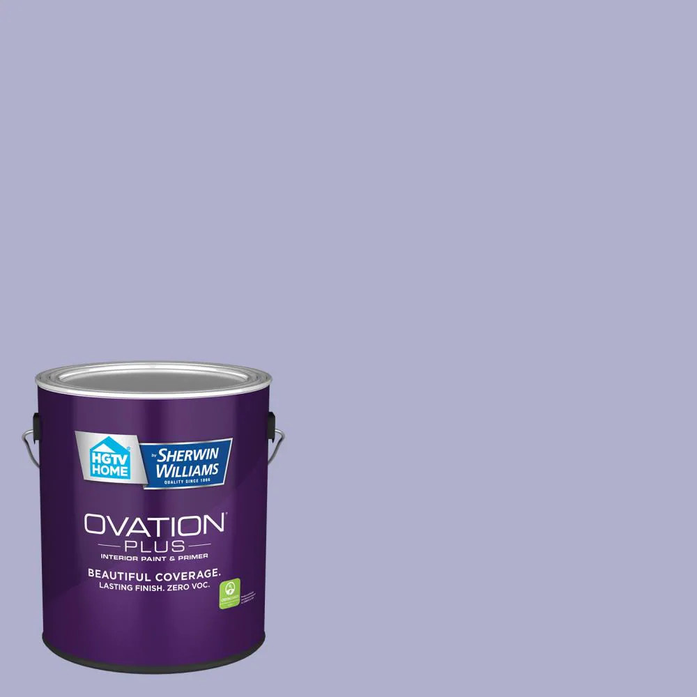 HGTV HOME by Sherwin-Williams Ovation Plus Semi-gloss Purple Freedom 4002-7C Interior Paint Paint + Primer ( 1-gallon ) | 4002-7C-2557220 | Lowe's