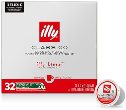Illy Coffee K Cups - Pods For Keurig Machines – Classico Roast - Caramel, Orange Blossom & Jasm... | Amazon (US)