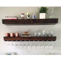 floating shelf, 2shelf set, home decor, floating shelves, wine glass shelf, relcaimed wood shelves, wall shelf, wine glass holder, shelving | Etsy (US)