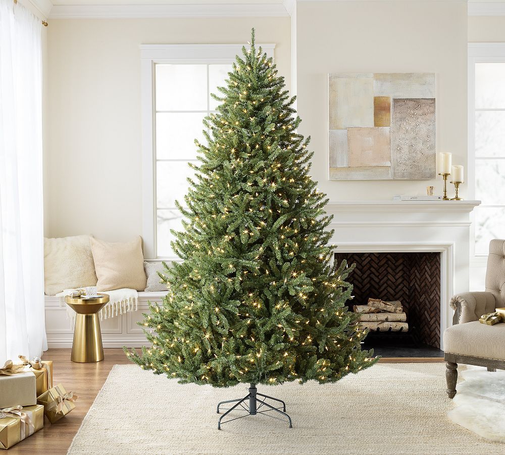 Lit Valley Fir Faux Christmas Tree | Pottery Barn (US)