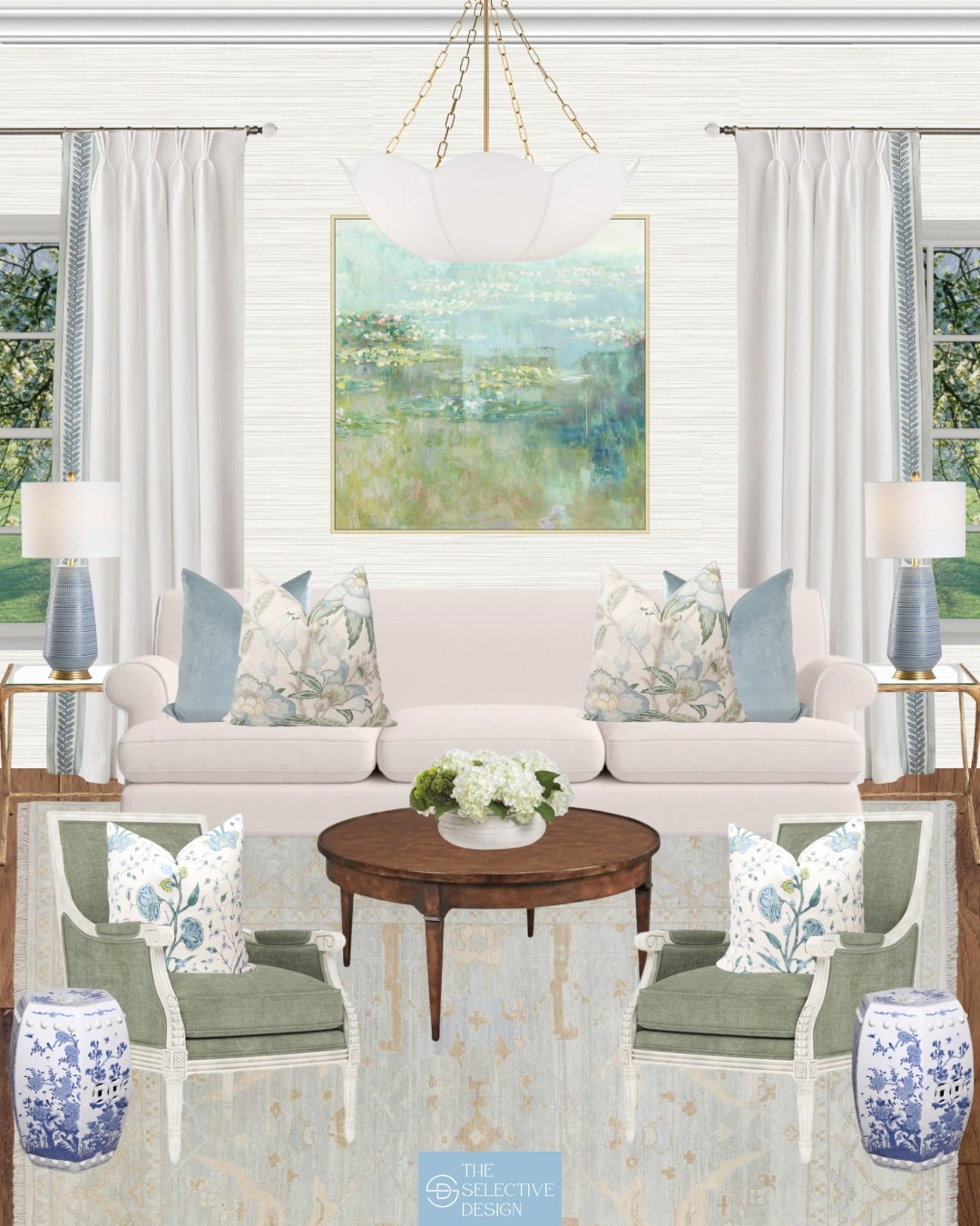 The muted color palette of this timeless living room creates a calming, classic foundation. Floral pillows, tailored upholstery, and touches of chinoiserie add depth and charm ✨

Neutral living room | classic living room | traditional living room | Grandmillennial living room | living room design | living room ideas 

#LTKFindsUnder100 #LTKSaleAlert #LTKHome