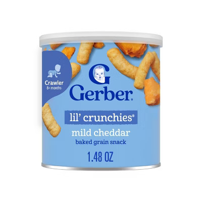 Gerber Baby Food Mild Cheddar Crunchies Baby Snack - 1.48oz | Target