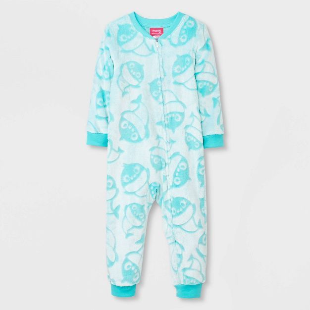 Toddler Girls' Baby Shark Union Suit - Blue | Target