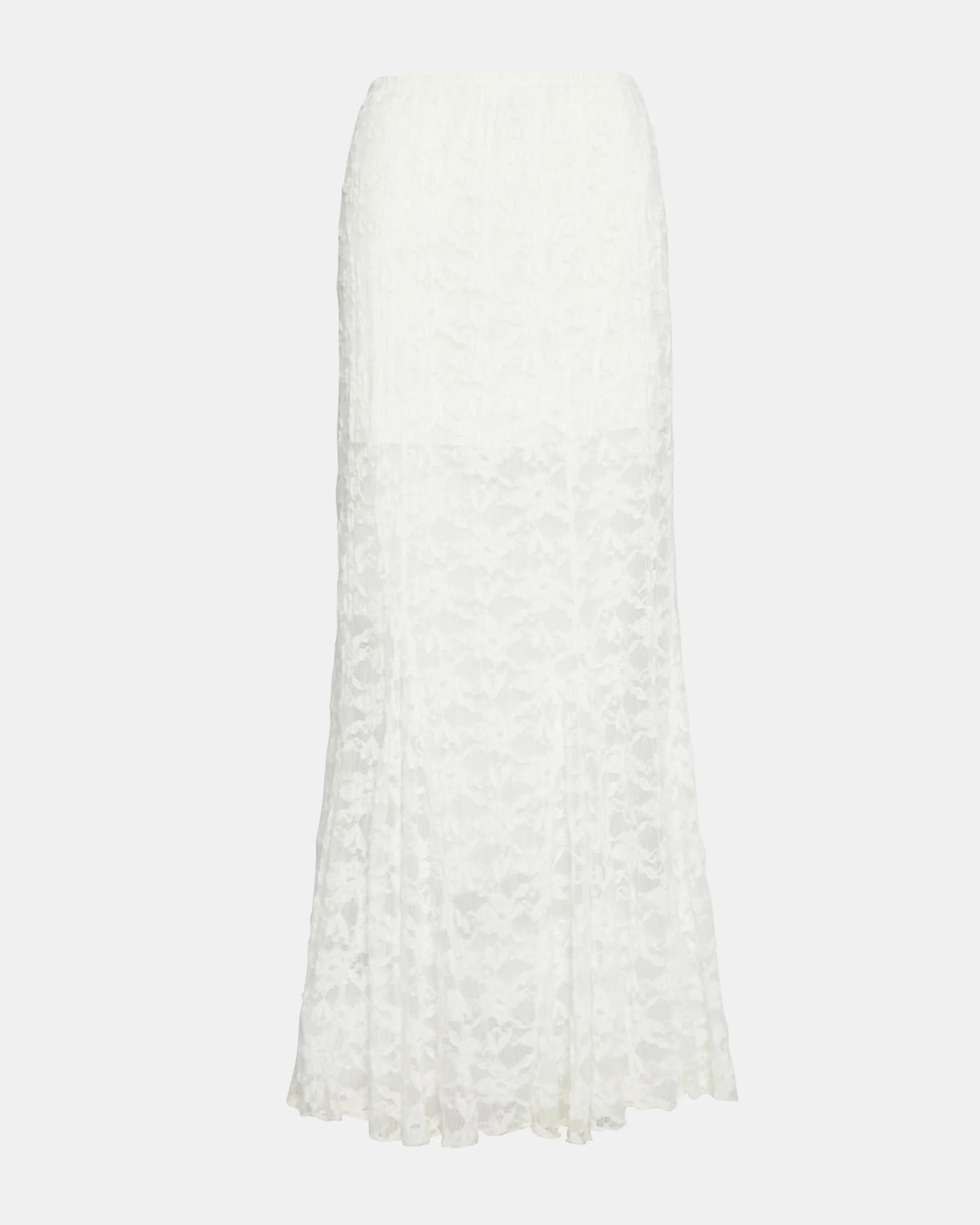 MIRABEL Cream Lace Women's Maxi Skirt | Steve Madden (US)