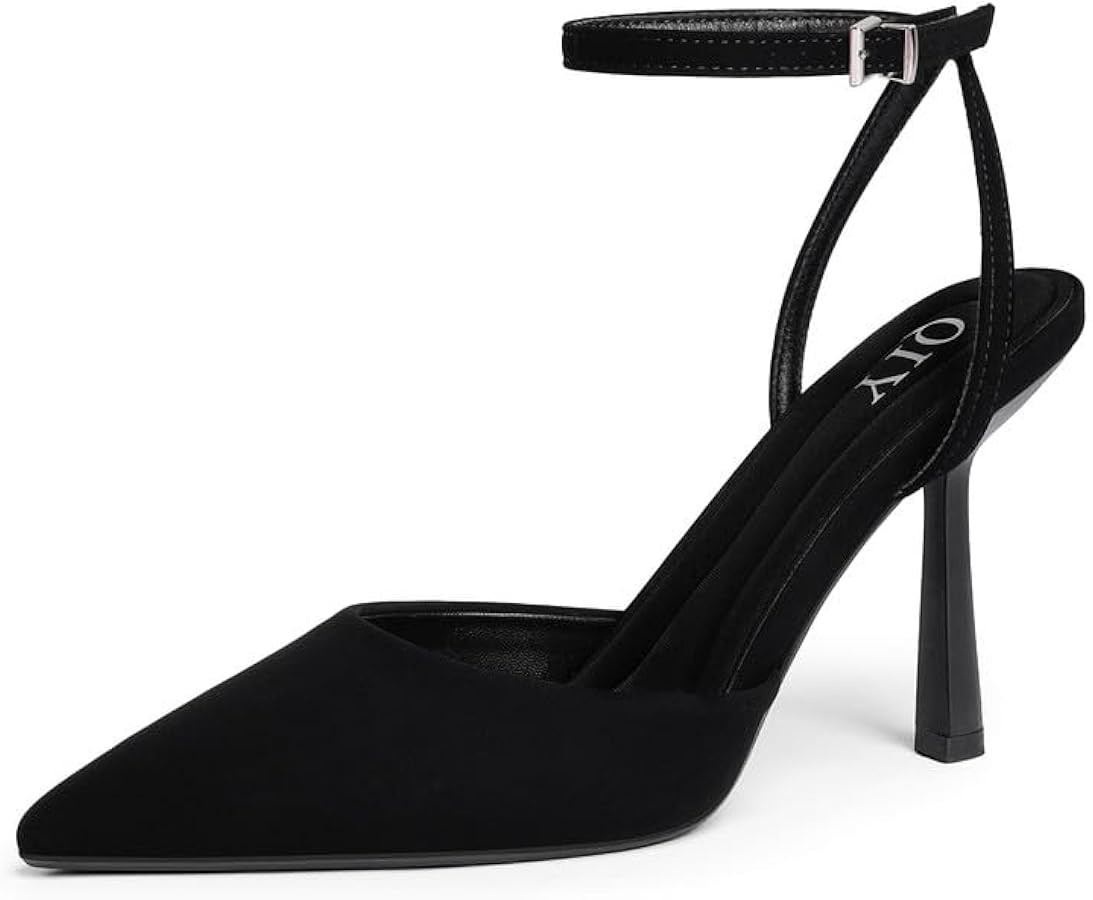Closed Toe Ankle Strap Heels Women Pumps Pointed Toe Heeled Sandals for Women Stiletto Wedding Dr... | Amazon (US)