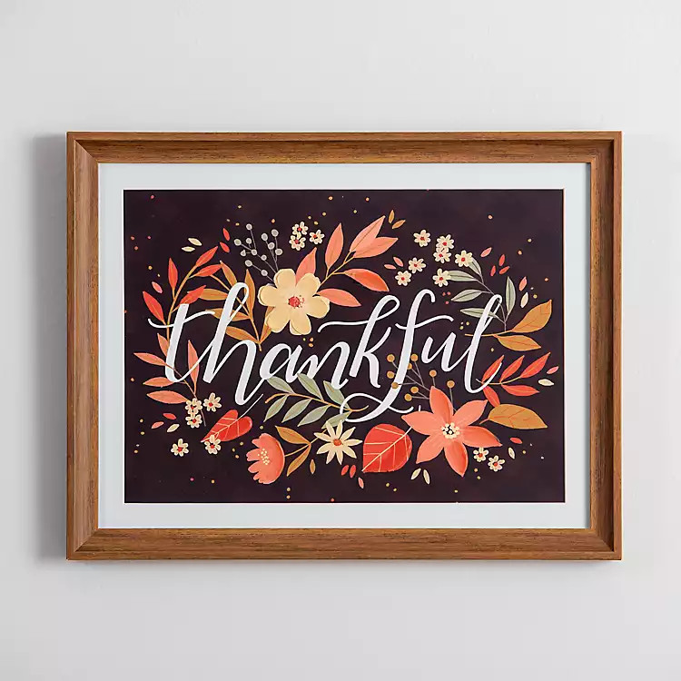 Thankful Warm Botanical Wall Plaque | Kirkland's Home