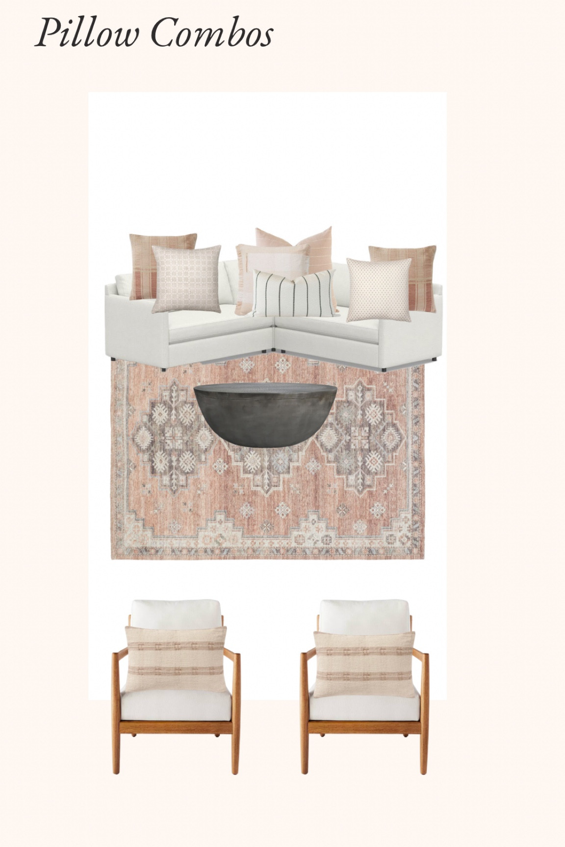Sofa pillow combo for sectional. 

#LTKhome #LTKstyletip #LTKunder100