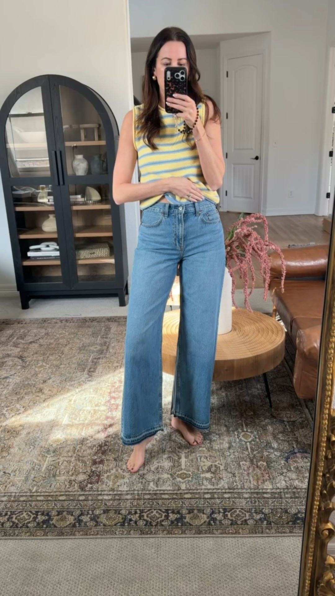 Abercrombie denim sale ends today! 25-40% off all jeans, plus stack code DENIMAF for an extra 15% off! Then 20% off everything else! 
These are the high rise wide leg jeans in a 27 long. 

#LTKTall #LTKgrwm #LTKSaleAlert