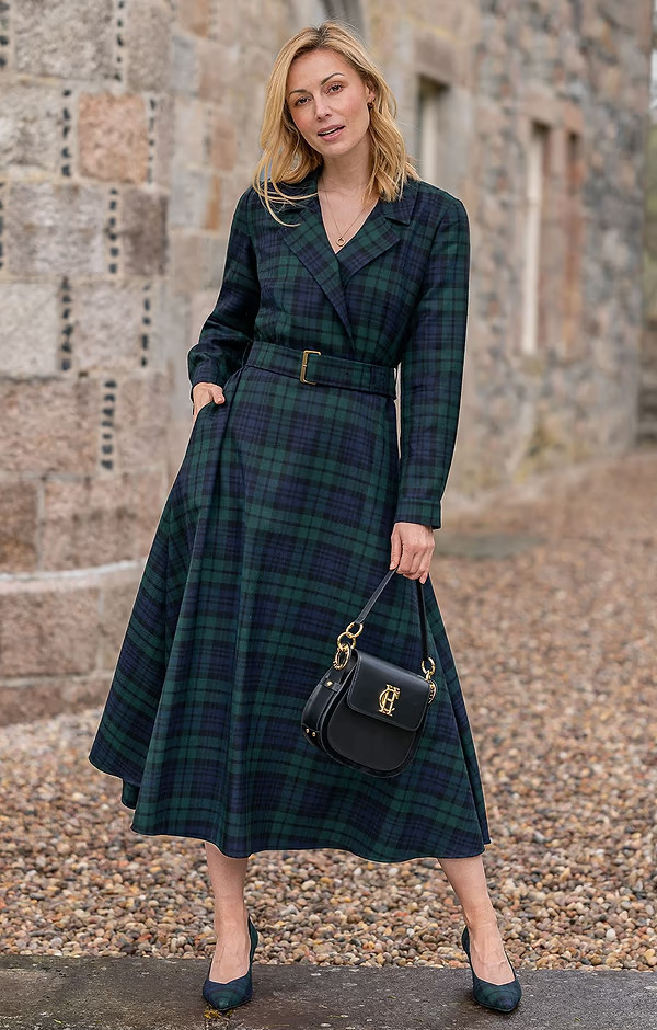 Ladies Belted Plaid Dress | The House of Bruar