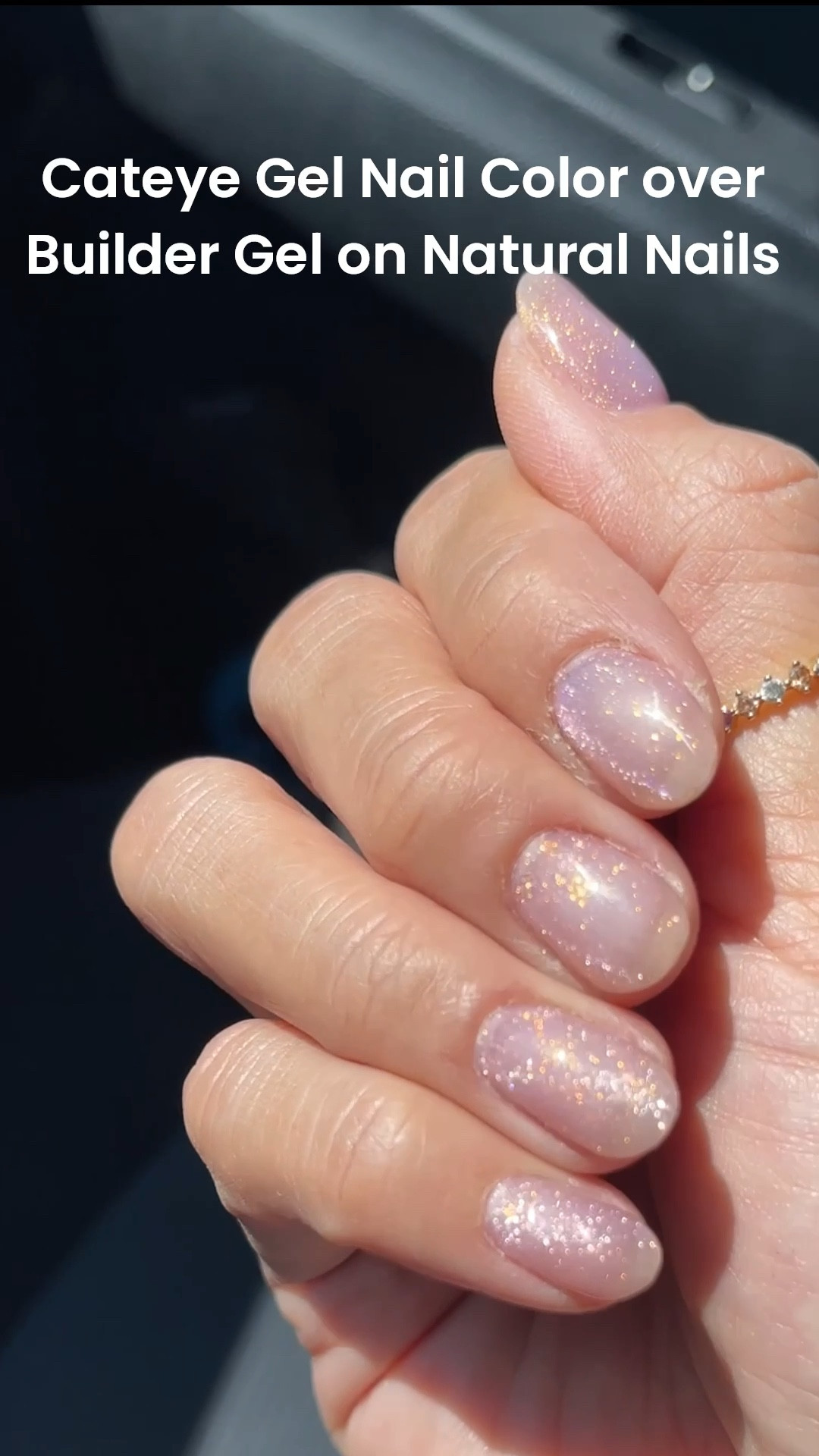 Latest DIY at home manicure  💅🏽 Iridescent Cateye gel nail color over natural builder gel nails

#LTKBeauty