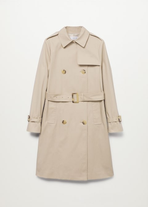 Classic cotton trench coat | MANGO (US)