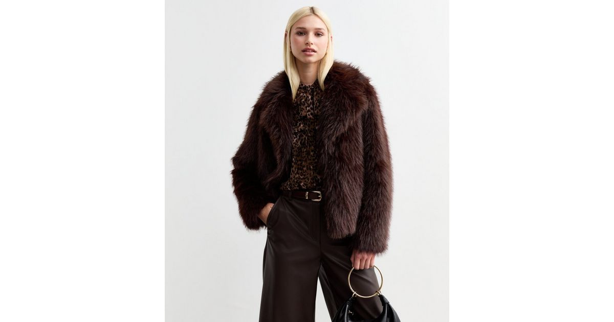 Brown Faux Fur Coat | New Look | New Look (UK)