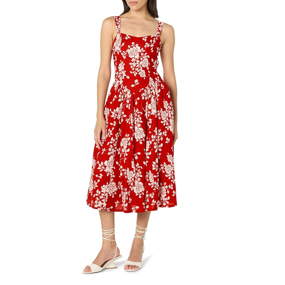 The Drop Women's Balu Feminine Shaped Waist Midi Dress | Amazon (US)