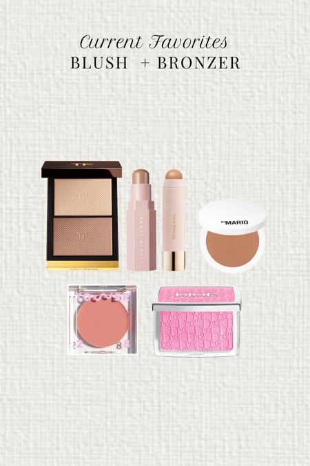These are the blushes + bronzers I’ll be reaching for this summer! 

-Fenty Beauty Contour Stick in Amber
-Rare Beauty Bronzer Stick in Power Boost
-Makeup By Mario SoftSculpt Bronzer
-Dior Rosy Glow Blush in 001 Pink
-Tower 28 Blush in shade Magic Hour

#LTKbeauty #LTKU #LTKFind
