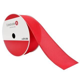 2.5" Satin Wired Jumbo Ribbon by Celebrate It™ Christmas | Michaels Stores