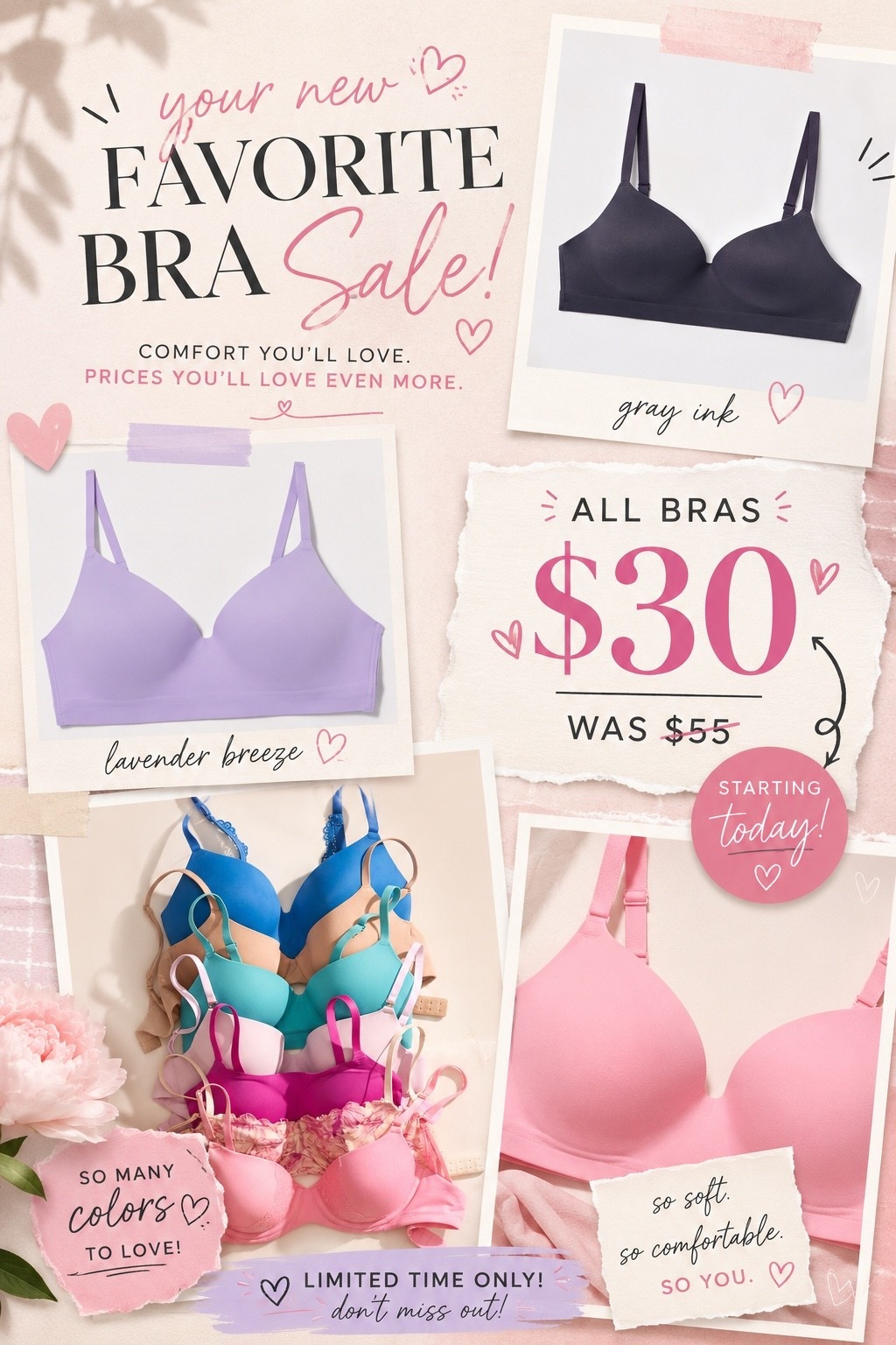 Everybody loves the $30 bra sale they’re 45% off. This is the perfect wireless bra. It lasts all day long so supportive it doesn’t break down on the sides of one this proper years.

#LTKgrwm #LTKmomlife