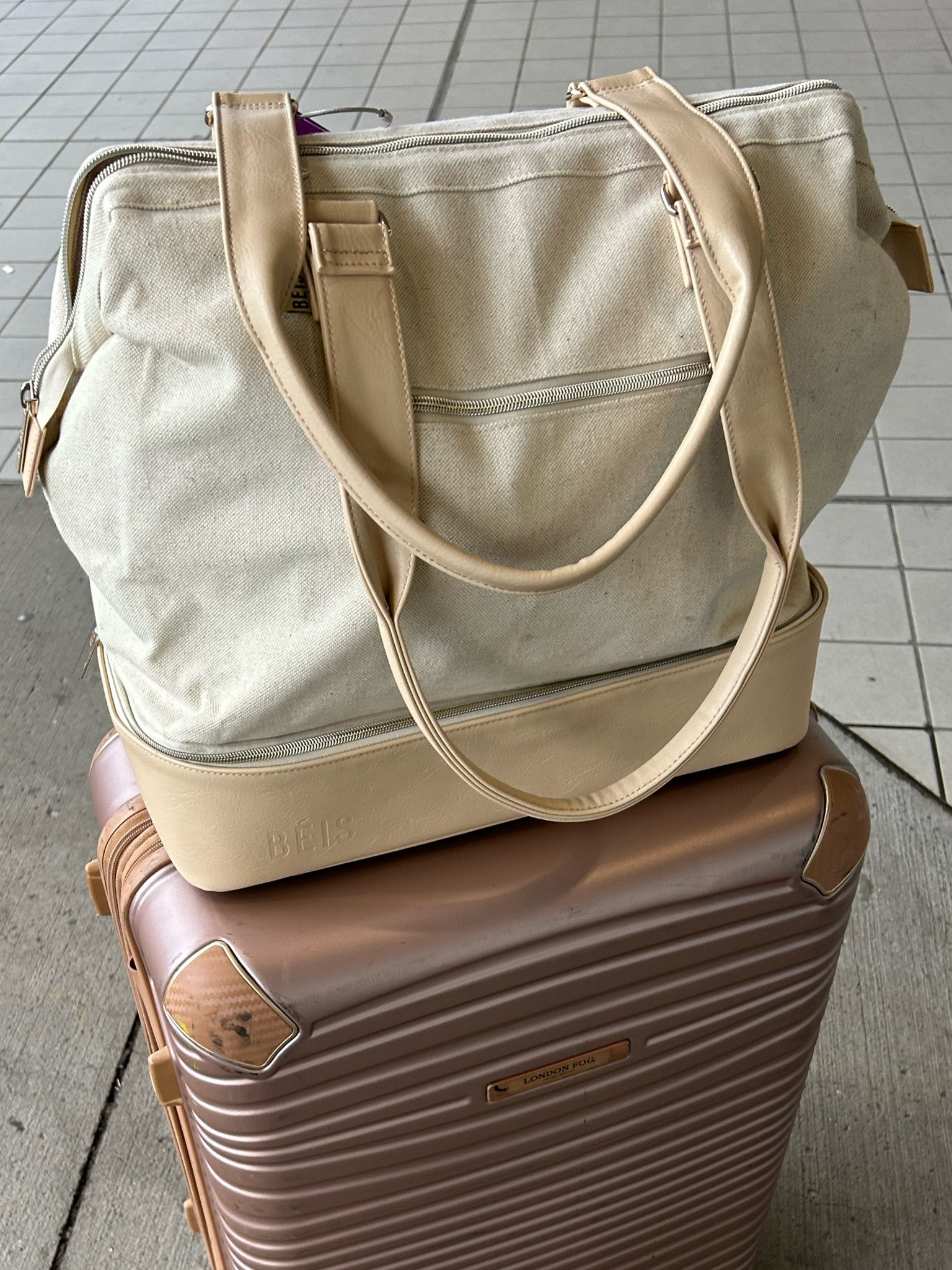 Can’t wait to travel again this spring ✈️ . And use my new Beis weekender bag. I love that it sits so easily on top of my checked bag and the bottom zips out from underneath, a great spot for shoes or your laundry bag! My daughter has the navy one, we both love them.
#travelbag
#beistravel

#LTKTravel #LTKItBag
