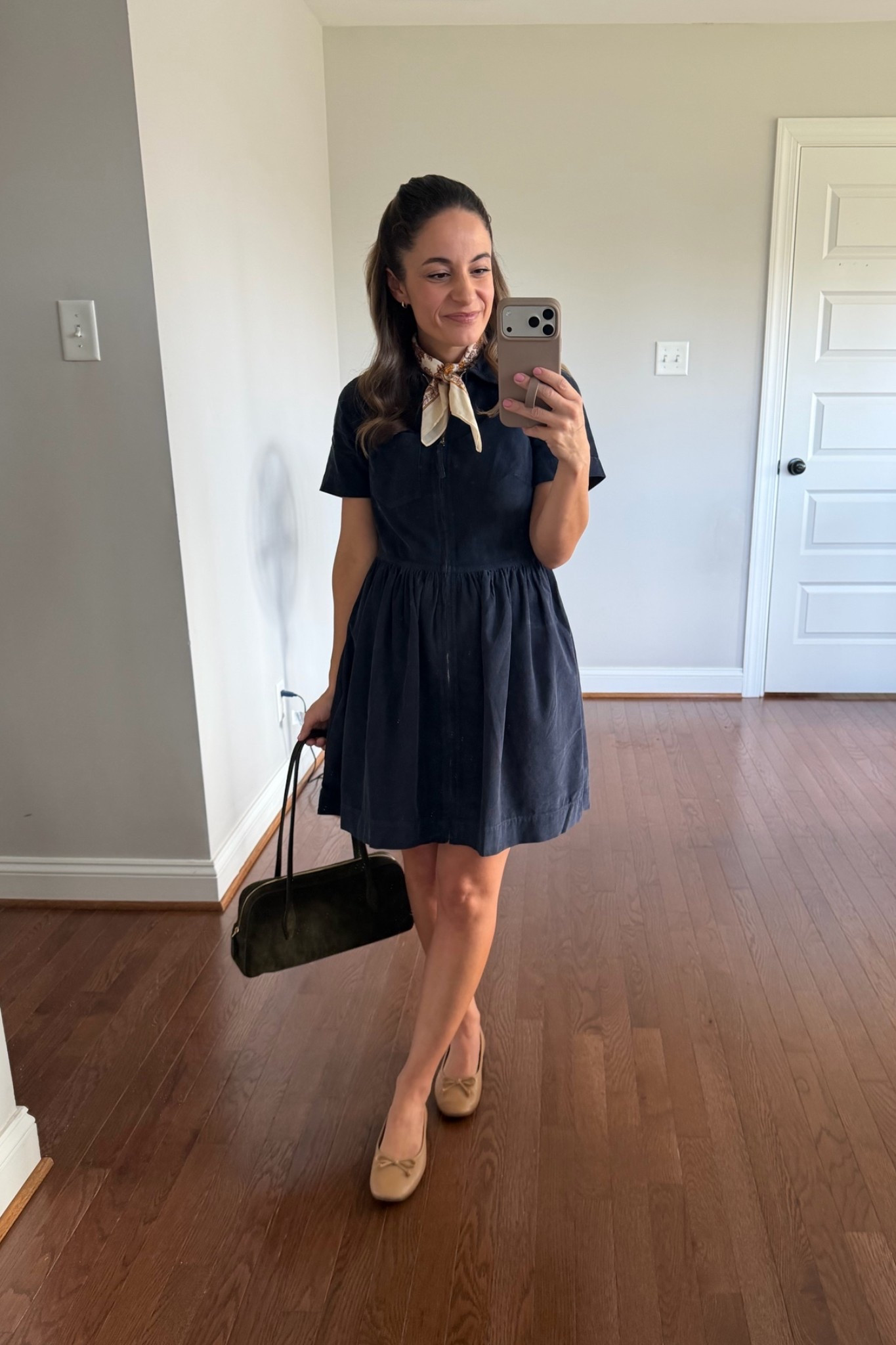How I wore the dress to church last week 

Dress: 00 - also comes in petite! 
Flats (Sam Edelman): true to size 
Bag (Madewell)

#LTKPetite