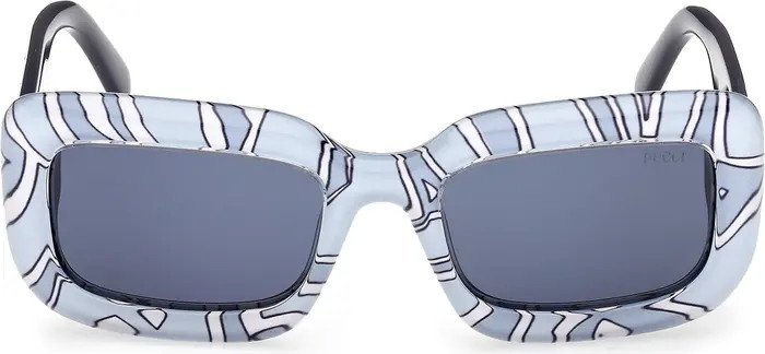 Emilio Pucci 52mm Rectangular Sunglasses | Nordstrom | Nordstrom