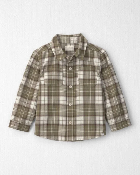 Toddler Boy Organic Cotton Flannel Button-Down Shirt - Little Planet | Carter's | Carter's Inc