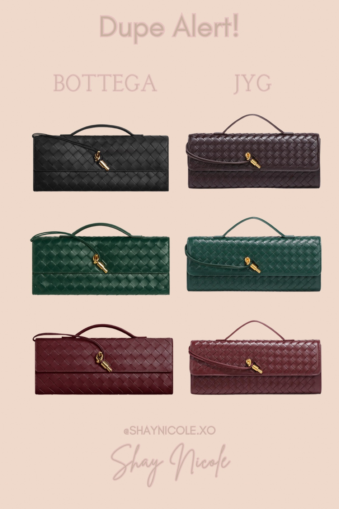 You can barely tell the difference in these Bottega dupes! Would you dupe it or not?!

#LTKStyleTip #LTKItBag #LTKFindsUnder50