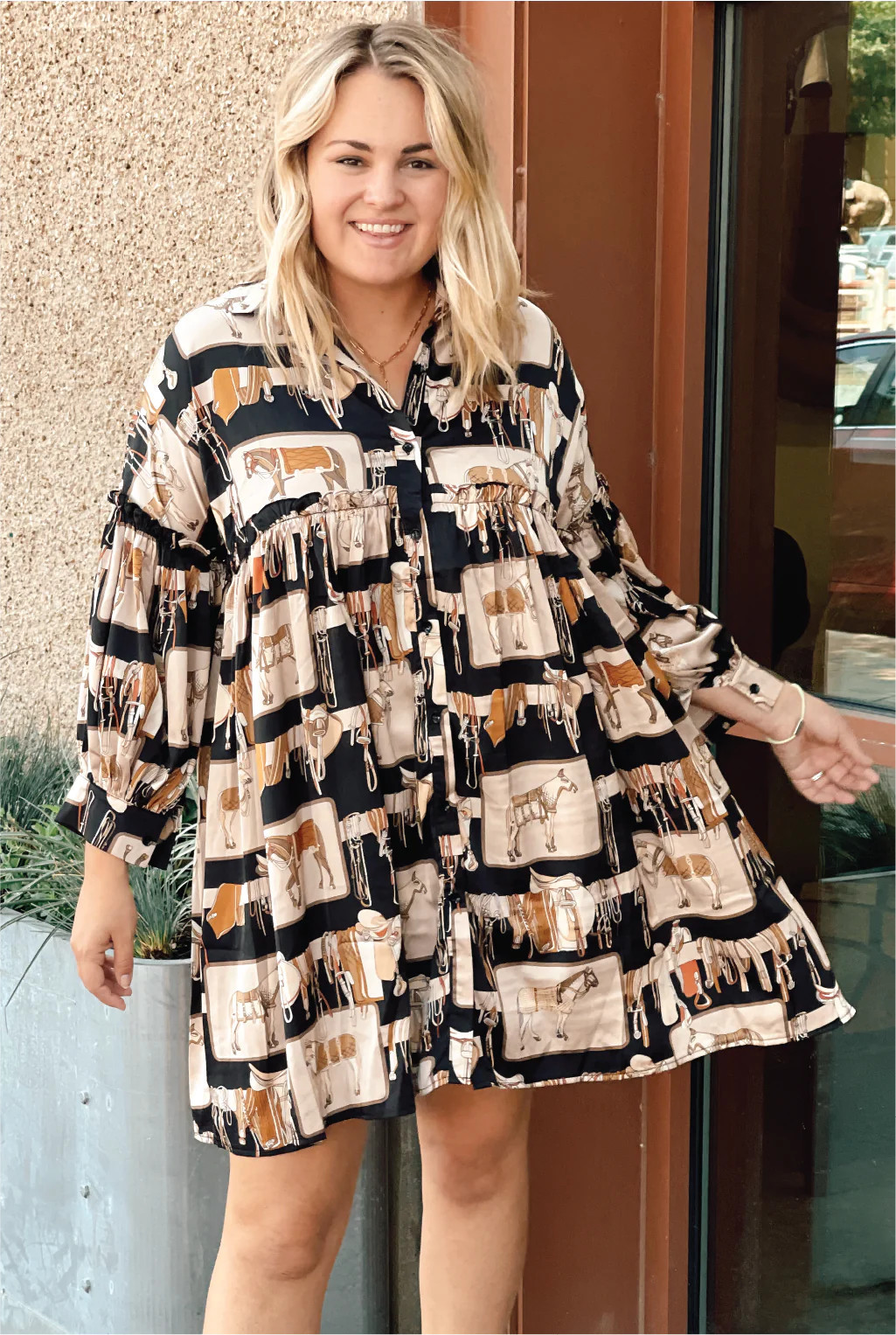 Pony Up Dress - Black | Tucker Brown