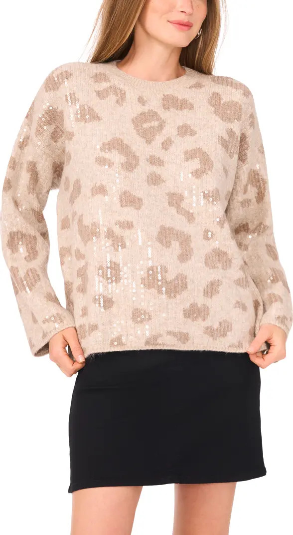 Leopard Sequin Sweater | Nordstrom