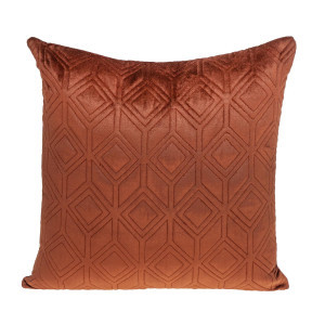 20" Burnt Orange Transitional Quilted Throw Pillow | Christmas Central