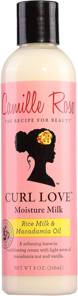 Camille Rose Curl Love Moisture Milk Leave-In Conditioner, with Rice Milk and Macadamia Oil to So... | Amazon (US)