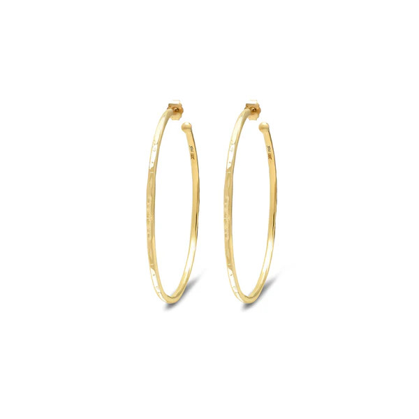 Medium Hammered Hoops | Jennifer Meyer