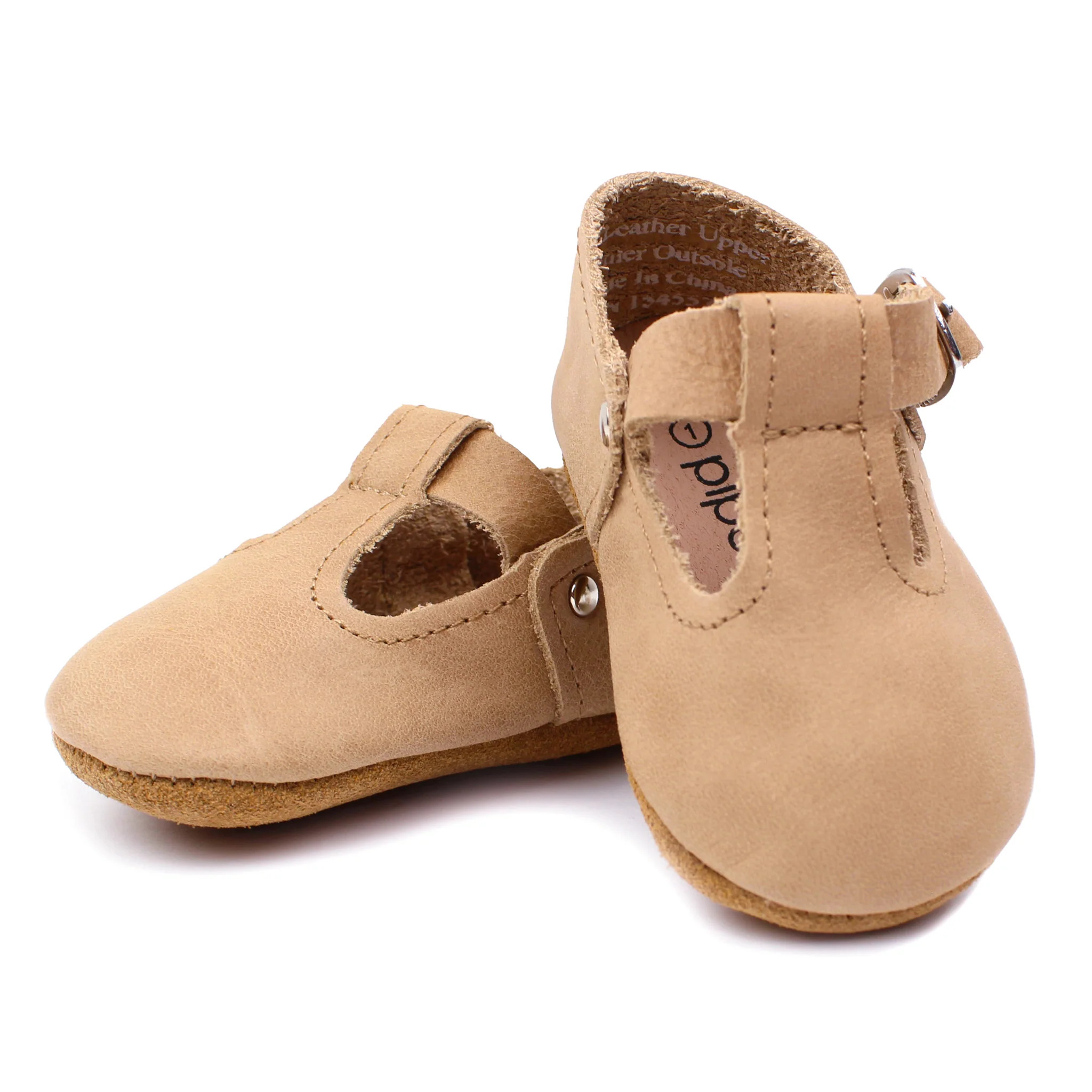 Piper Finn - Baby & Toddler Girl Shoes - T-Strap Mary Jane - Tan | Piper Finn