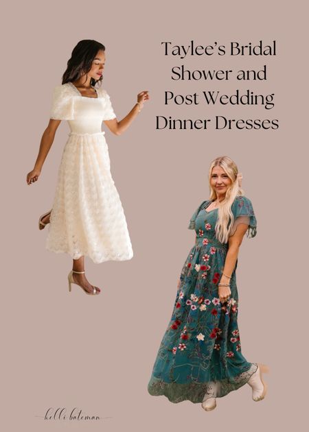 Taylee’s Bridal Shower & Post Wedding Dinner Dresses from Ivy City Co. 

#LTKparties #LTKwedding #LTKHoliday