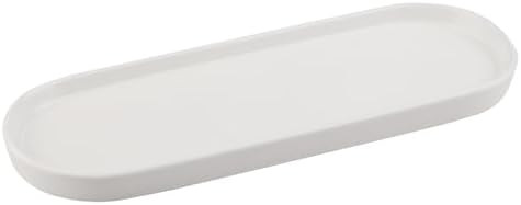 VanEnjoy White Vanity Tray for Bathroom Counter, Long Narrow Tray Ceramic Tray for Kitchen Counte... | Amazon (US)