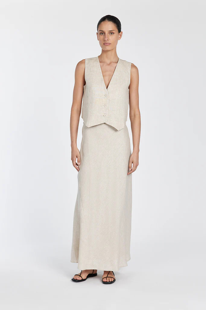 BANKS NATURAL LINEN VEST | DISSH