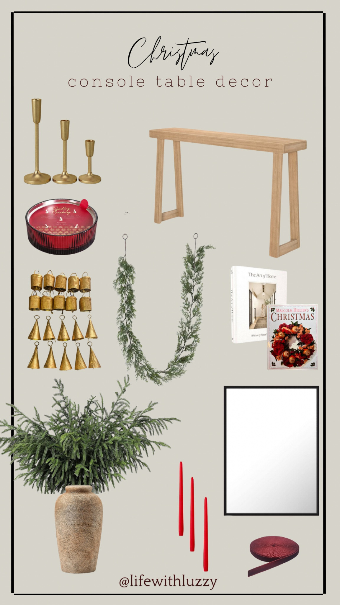 Christmas console table decor 🎅🏼✨



#LTKHoliday #LTKSeasonal #LTKHome