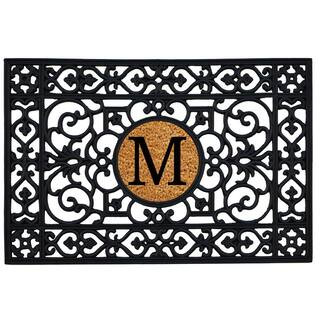 Calloway Mills 24 in. x 36 in. Rubber Monogrammed M Door Mat 160012436M - The Home Depot | The Home Depot