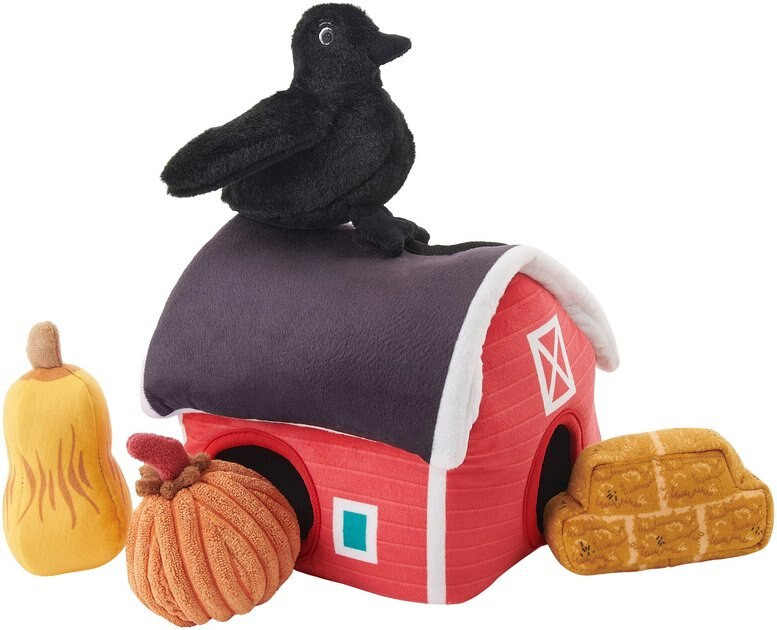 FRISCO Fall Farmhouse Hide & Seek Puzzle Plush Squeaky Dog Toy - Chewy.com | Chewy.com