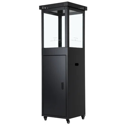 59" 41,000 BTU Outdoor Propane Fireplace Patio Heater For Commercial & Residential Use With Wheels | Wayfair North America