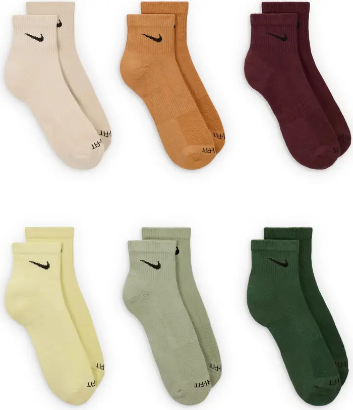 Dri-FIT 6-Pack Everyday Plus Cushioned Low Socks | Nordstrom