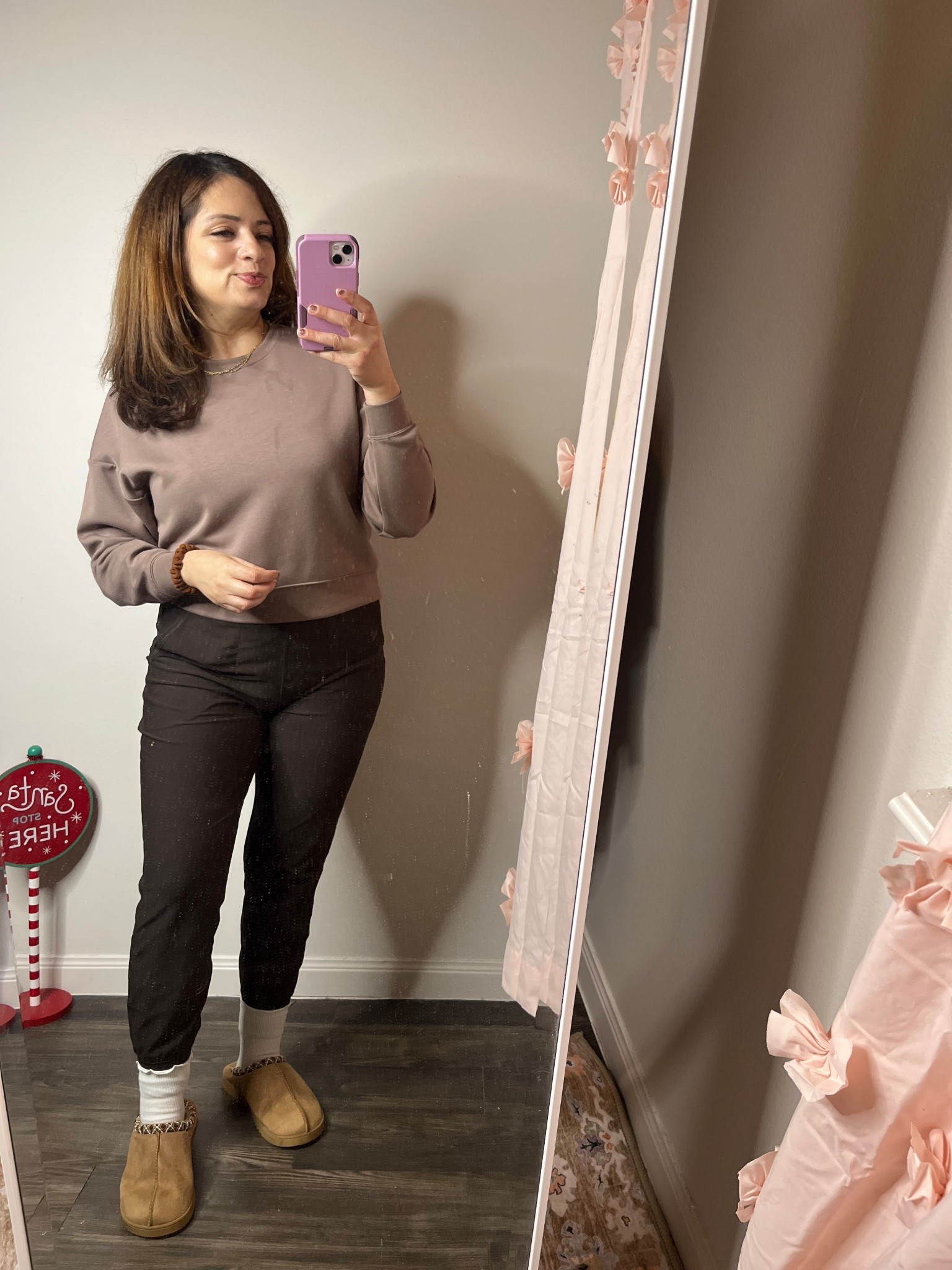 Thanksgiving comfy look all on sale!! 
Size small in coffee joggers $19
Pullover sweater so soft and comfy size XS
Slippers size 7|M

#LTKSaleAlert #LTKootd #LTKCyberWeek