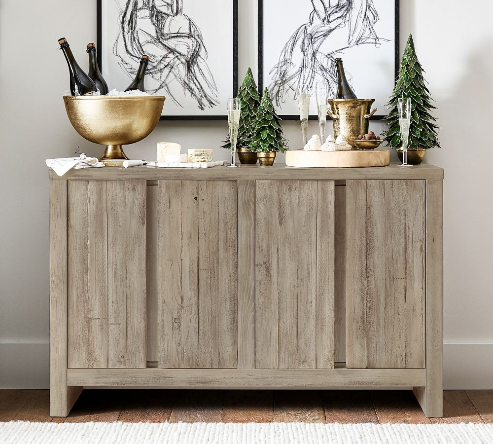 Pismo 57"" Buffet, Warm Rustic Gray | Pottery Barn (US)