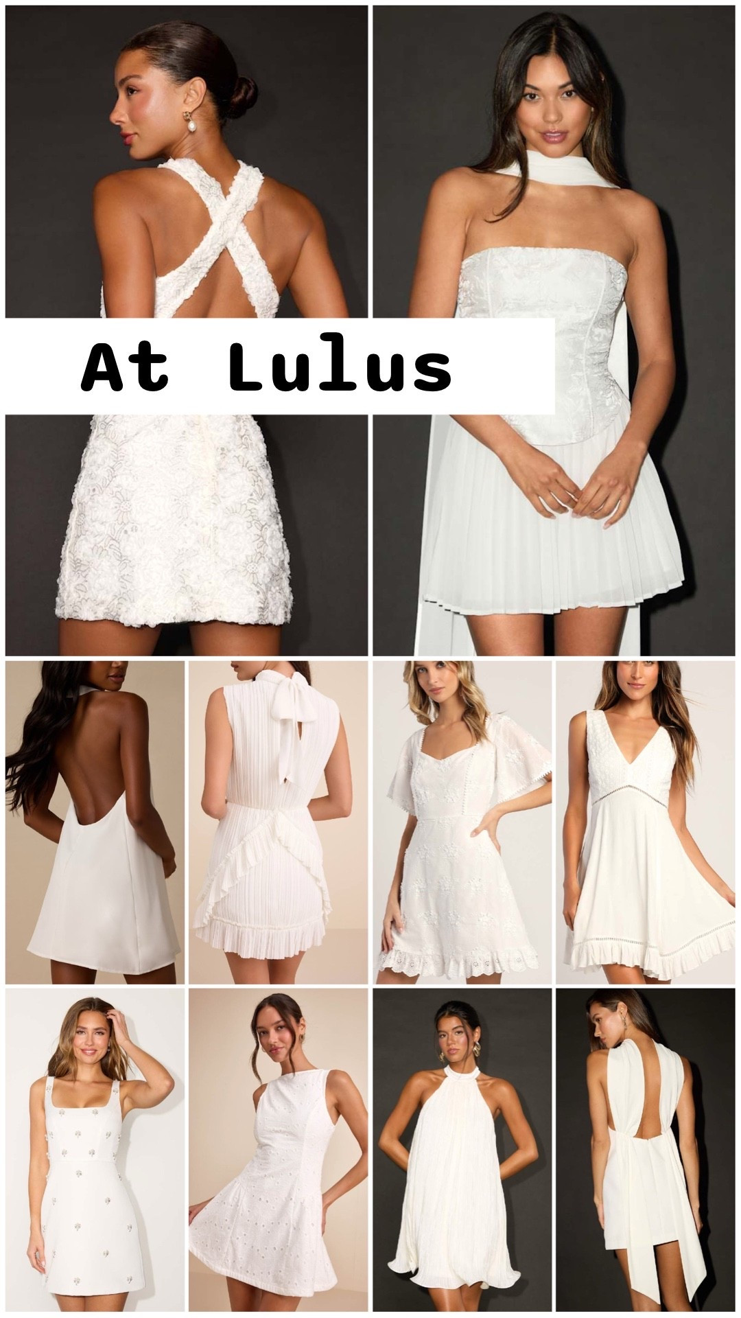 Little white dresses for the bride to be under $100 at Lulus. 

Country concert dresses, summer dresses, resort wear 2026, date night dresses, bachelorette weekend, bachelorette party dresses, honeymoon packing, bridal shower dresses, engagement photo shoot, festival dresses, after party dresses.

#LTKWedding #LTKTravel #LTKSeasonal