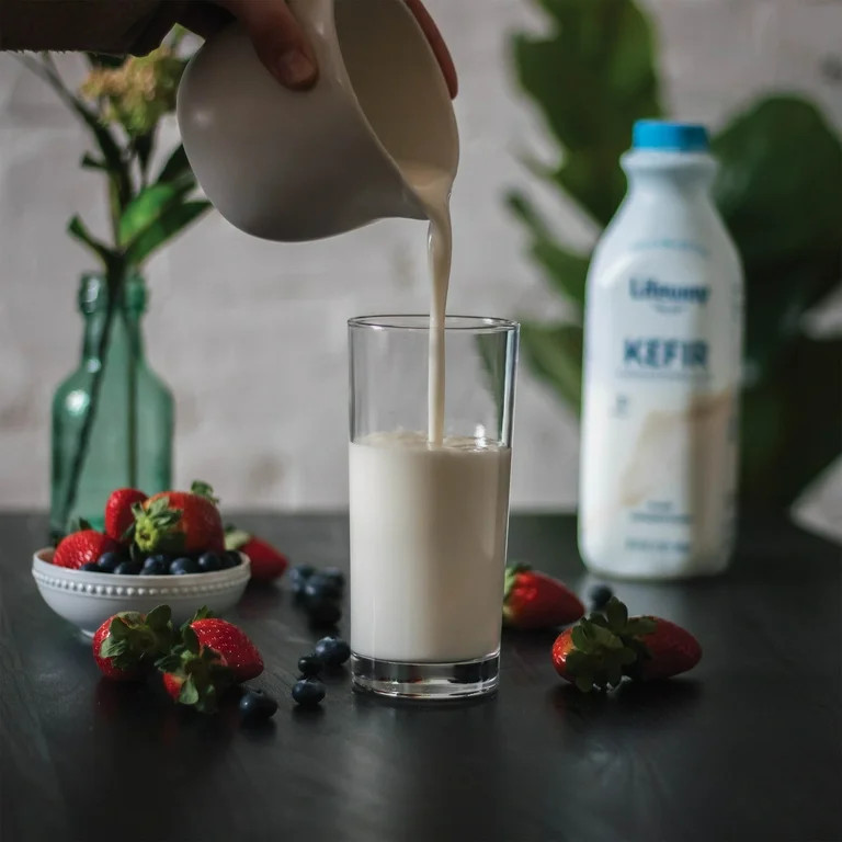 Lifeway, Plain, Unsweetened Cultured Low-fat Milk Kefir, Refrigerated 32 fl oz Plastic Bottle | Walmart (US)